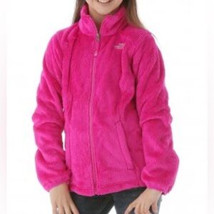 The North Face Girl’s Osito Full Zip Fleece Jacket Size L (14/16) in Hot Pink